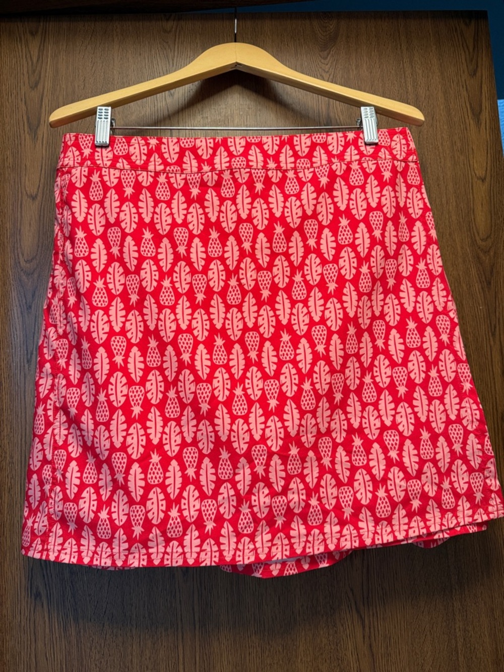 Women’s Red Printed A-Line Skirt